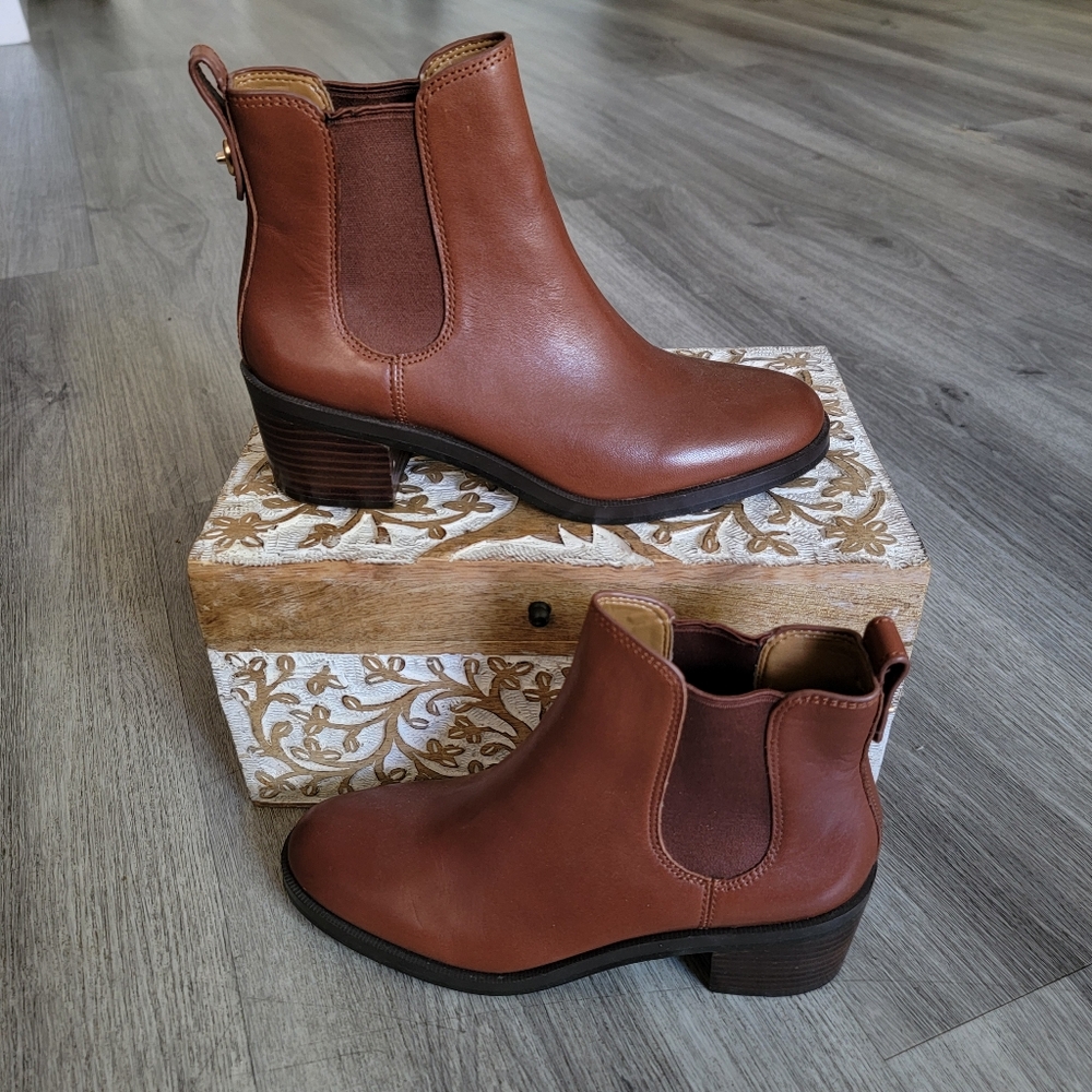 Coach Chelsea Leather Boot